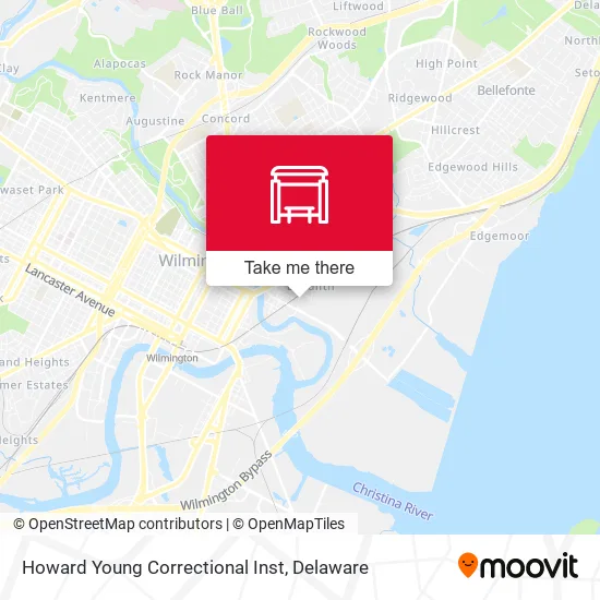 Howard Young Correctional Inst map