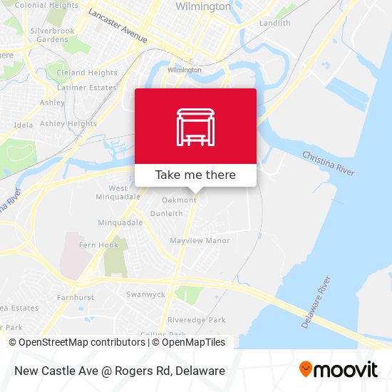 Mapa de New Castle Ave @ Rogers Rd