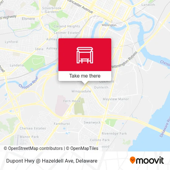 Mapa de Dupont Hwy @ Hazeldell Ave