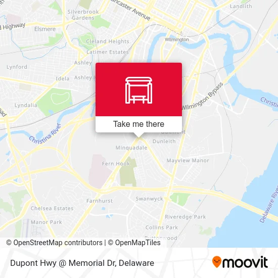 Dupont Hwy @ Memorial Dr map