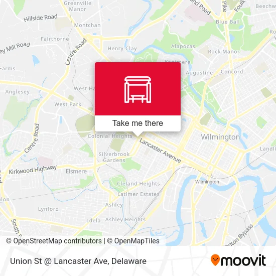 Mapa de Union St @ Lancaster Ave