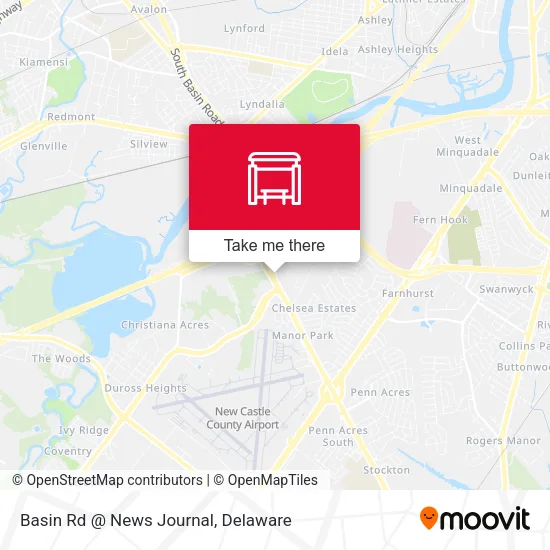 Mapa de Basin Rd @ News Journal