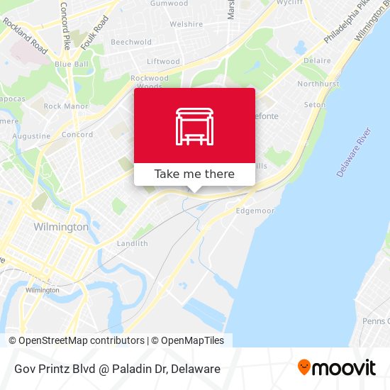 Mapa de Gov Printz Blvd @ Paladin Dr