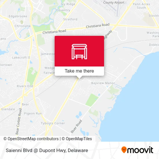 Mapa de Saienni Blvd @ Dupont Hwy