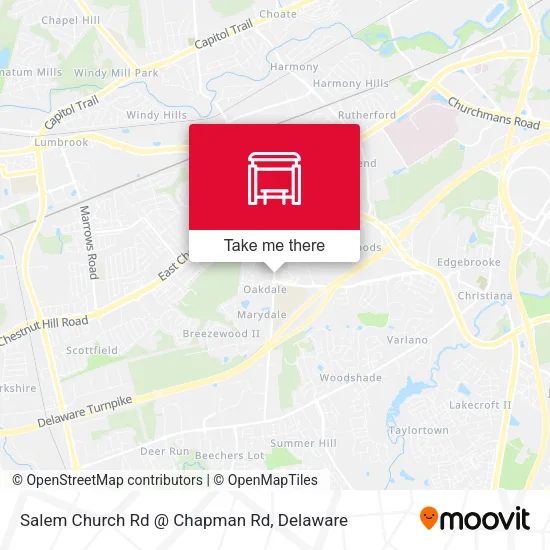 Mapa de Salem Church Rd @ Chapman Rd