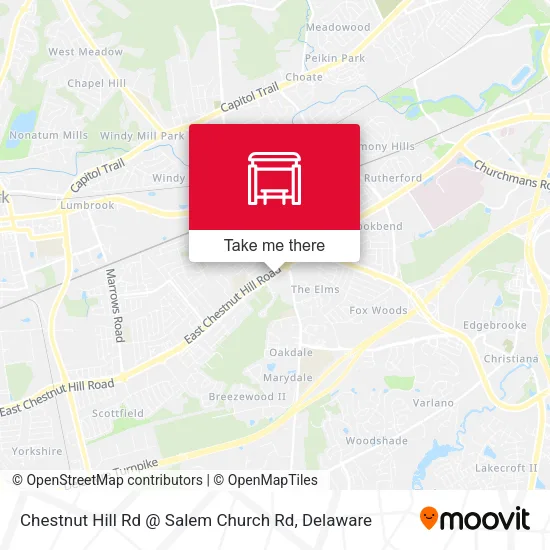 Mapa de Chestnut Hill Rd @ Salem Church Rd