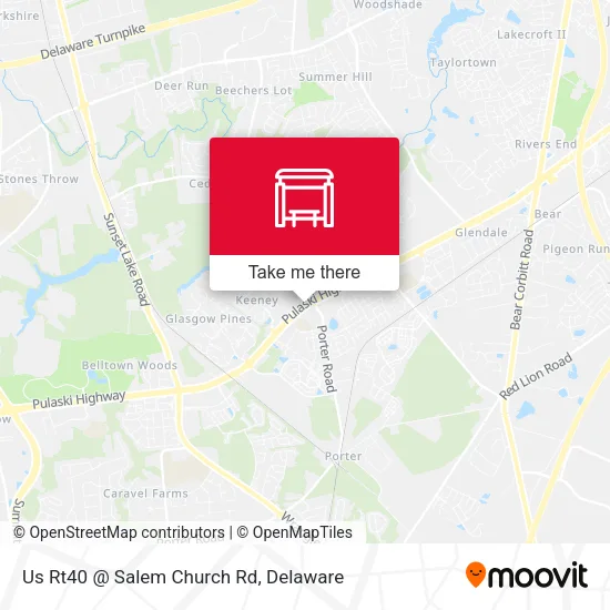 Mapa de Us Rt40 @ Salem Church Rd