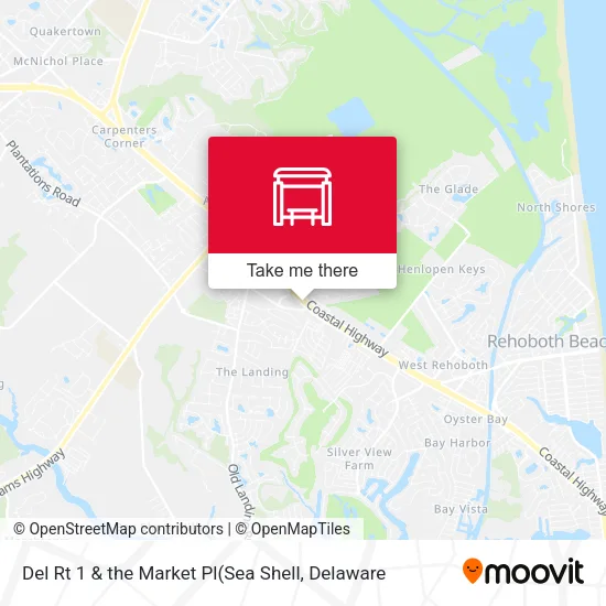 Del Rt 1 & the Market Pl map