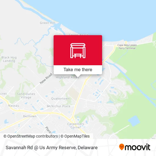 Mapa de Savannah Rd @ Us Army Reserve