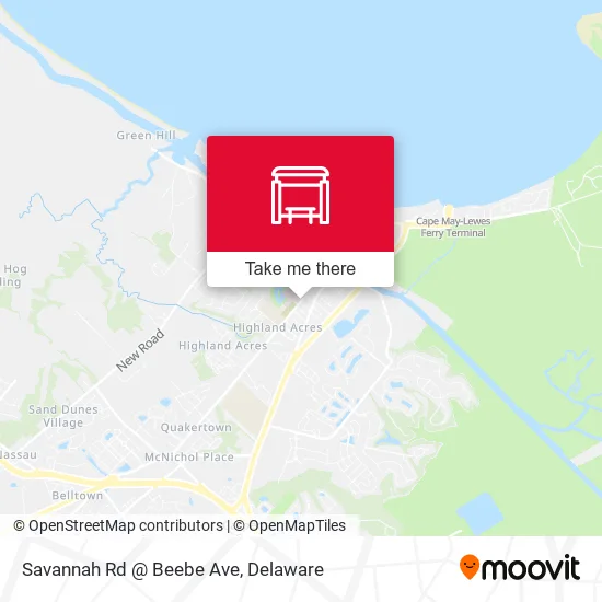 Mapa de Savannah Rd @ Beebe Ave