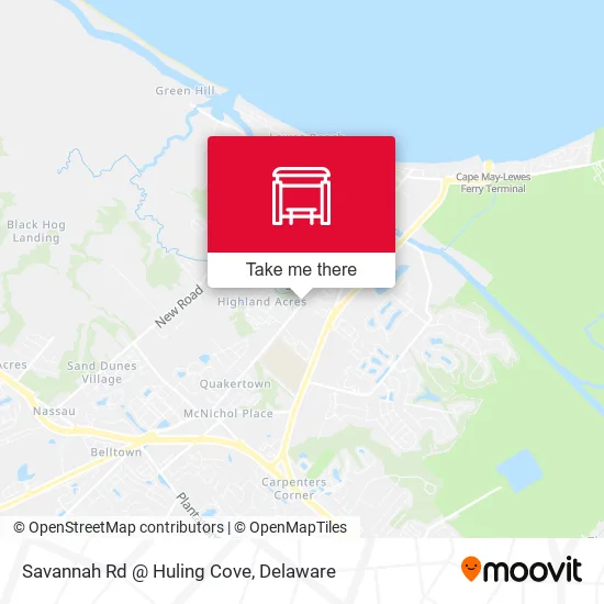 Mapa de Savannah Rd @ Huling Cove