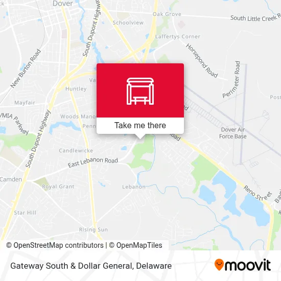 Gateway South & Dollar General map