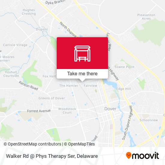 Walker Rd @ Phys Therapy Ser map