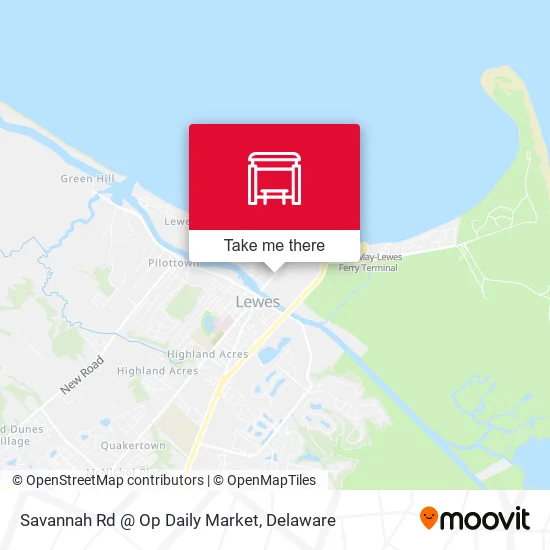 Mapa de Savannah Rd @ Op Daily Market