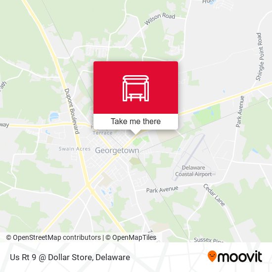 Us Rt 9 @ Dollar Store map