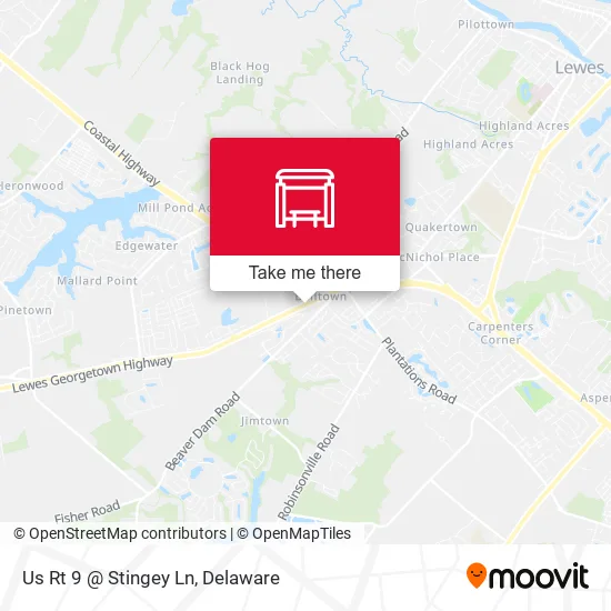Mapa de Us Rt 9 @ Stingey Ln