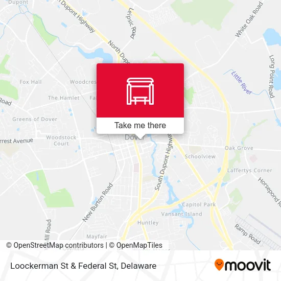 Loockerman St & Federal St map