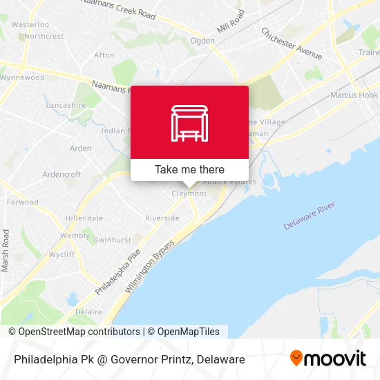 Philadelphia Pk @ Governor Printz map