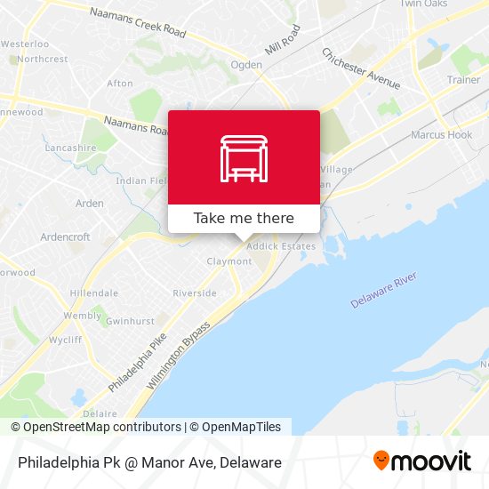 Philadelphia Pk @ Manor Ave map