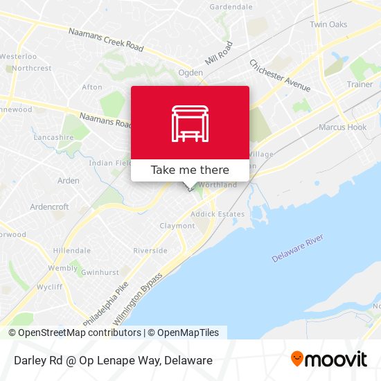 Darley Rd @ Op Lenape Way map
