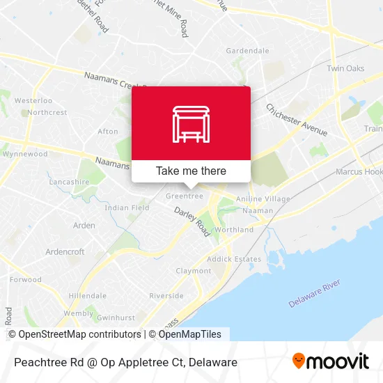 Mapa de Peachtree Rd @ Op Appletree Ct