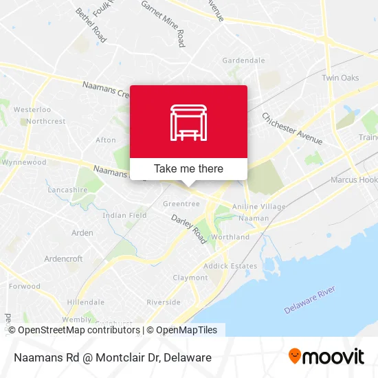 Naamans Rd @ Montclair Dr map