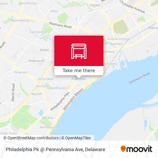 Philadelphia Pk @ Pennsylvania Ave map