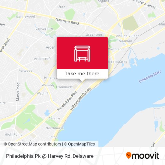 Philadelphia Pk @ Harvey Rd map