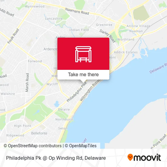 Philadelphia Pk @ Op Winding Rd map