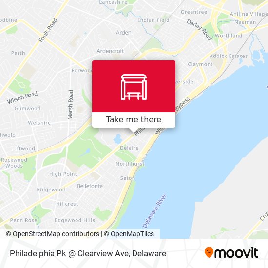Mapa de Philadelphia Pk @ Clearview Ave