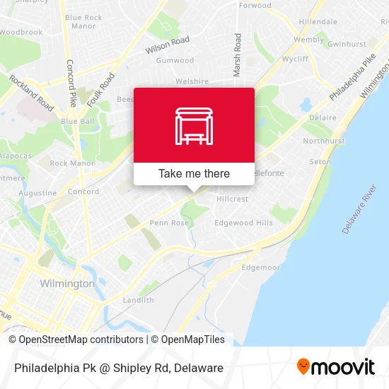 Mapa de Philadelphia Pk @ Shipley Rd