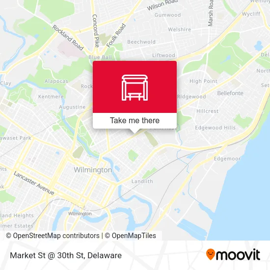 Market St @ 30th St map