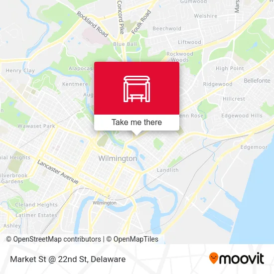 Market St @ 22nd St map