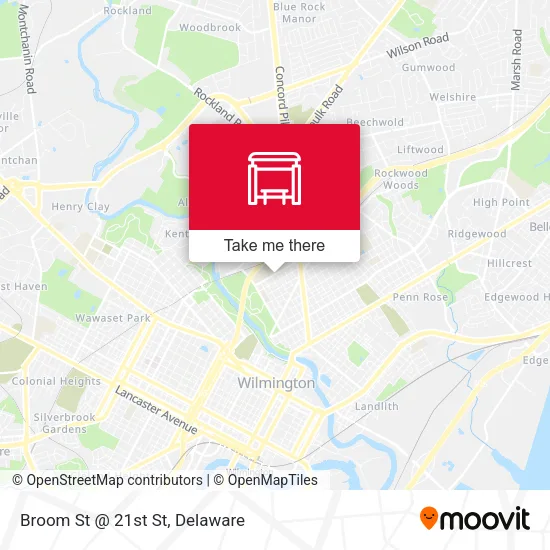 Mapa de Broom St @ 21st St