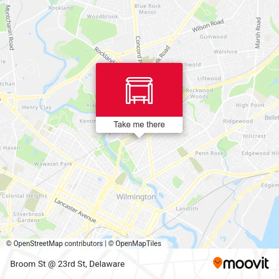 Mapa de Broom St @ 23rd St