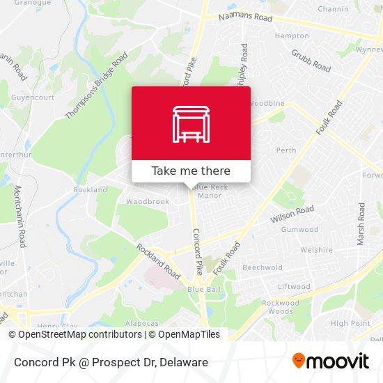 Concord Pk @ Prospect Dr map