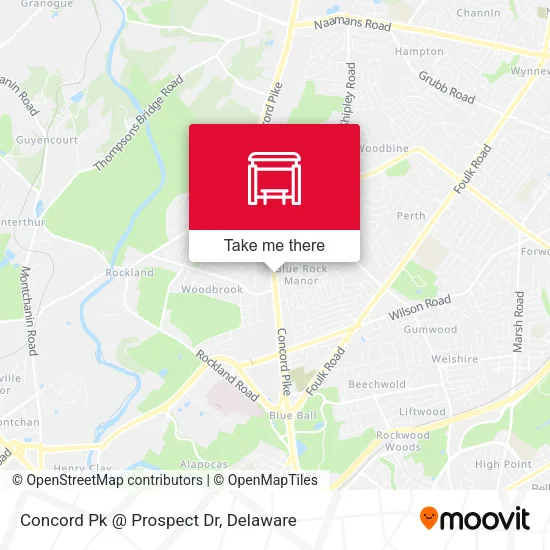 Concord Pk @ Prospect Dr map
