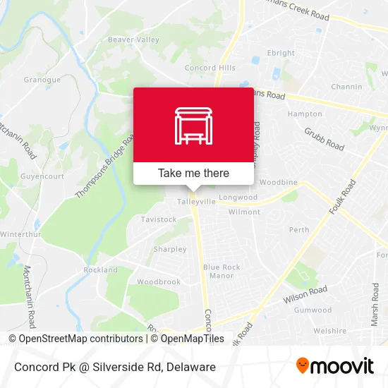 Mapa de Concord Pk @ Silverside Rd