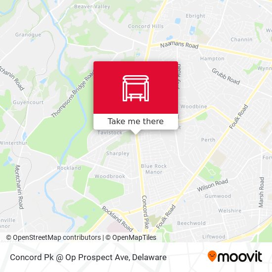 Concord Pk @ Op Prospect Ave map