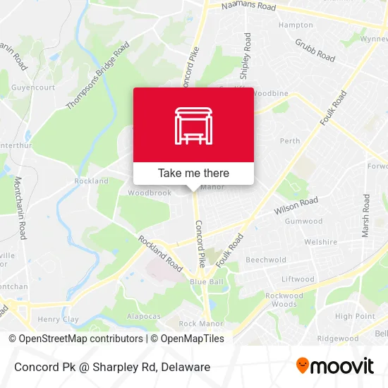Mapa de Concord Pk @ Sharpley Rd