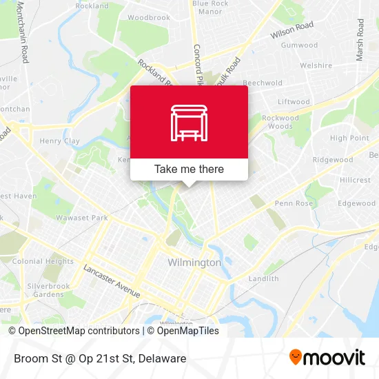 Mapa de Broom St @ Op 21st St