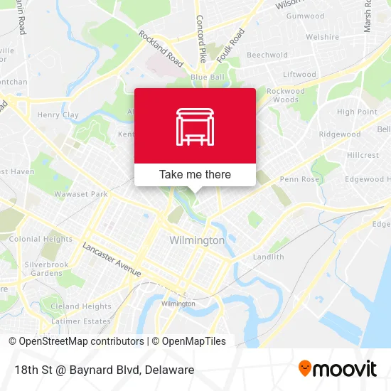 Mapa de 18th St @ Baynard Blvd
