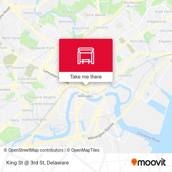 Mapa de King St @ 3rd St