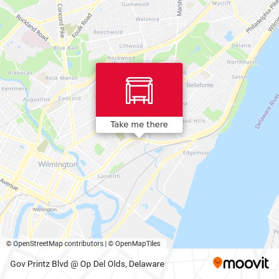 Mapa de Gov Printz Blvd @ Op Del Olds