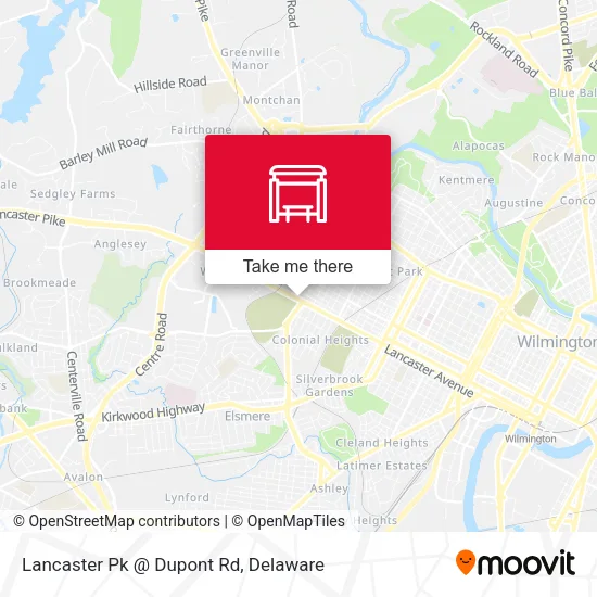 Lancaster Pk @ Dupont Rd map