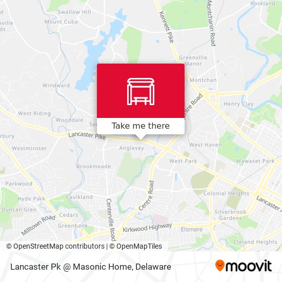 Lancaster Pk @ Masonic Home map