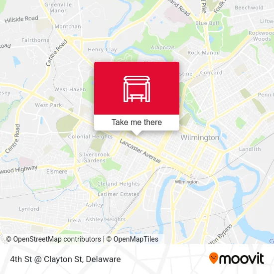 Mapa de 4th St @ Clayton St