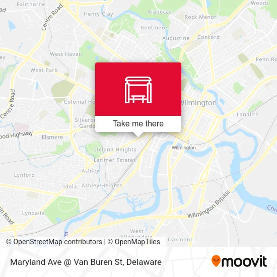 Mapa de Maryland Ave @ Van Buren St