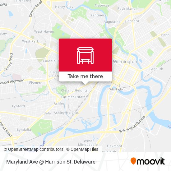 Maryland Ave @ Harrison St map