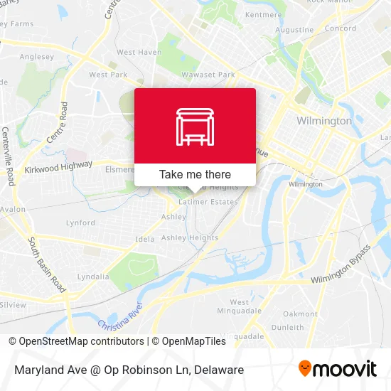 Mapa de Maryland Ave @ Op Robinson Ln